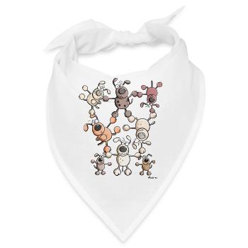 Hunde Zirkus - Bandana - Weiß - Vorne