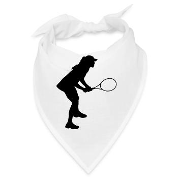 Tennisspieler, der Farbe des Services 1 erwartet - Bandana - Weiß - Vorne