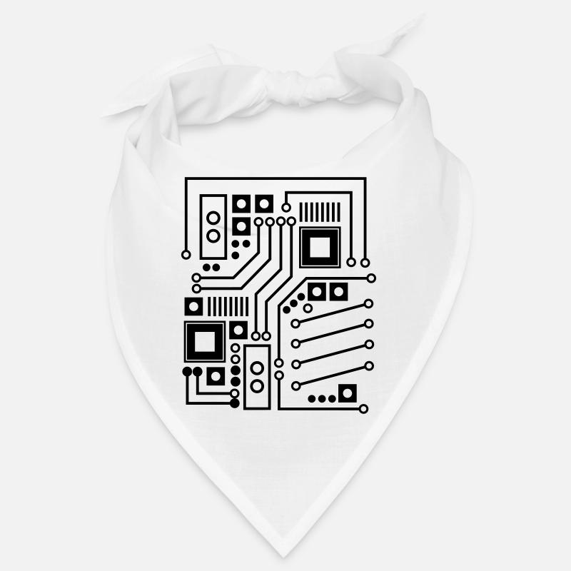 Cadeau de chemise d'ordinateur de carte de processeur d'unité centrale Bandana