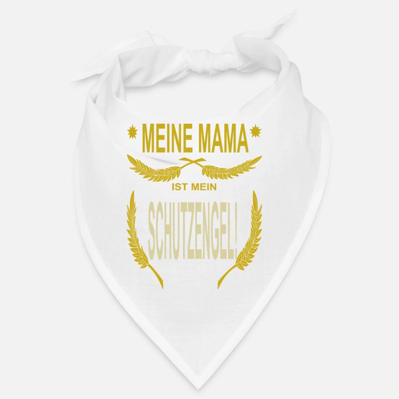 Mama ist Schutzengel Muttertag - Bandana - Weiß