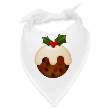 Smiley Christmas Cookie - Bandana - Weiß - Vorne