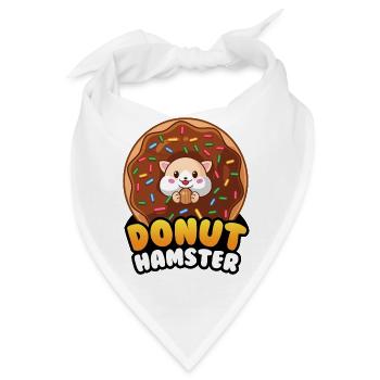Donut Hamster by moodrush - Bandana - Weiß - Vorne
