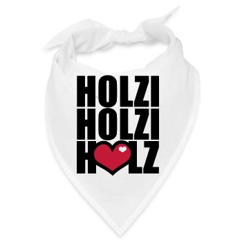 Ich und mein Holz - Bandana - Weiß - Vorne
