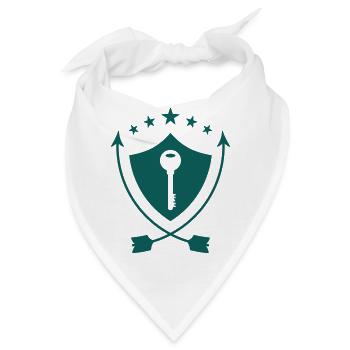 Schlosser / Schloss / Arbeit / Job - Bandana - Weiß - Vorne
