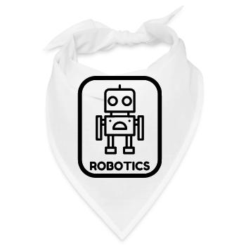 Robotik / Roboter / Robot / Robotics - Bandana - Weiß - Vorne