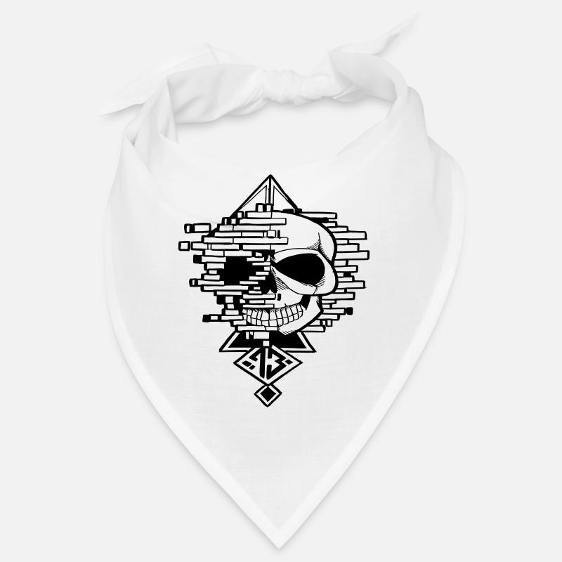 crane graphique - Bandana - blanc