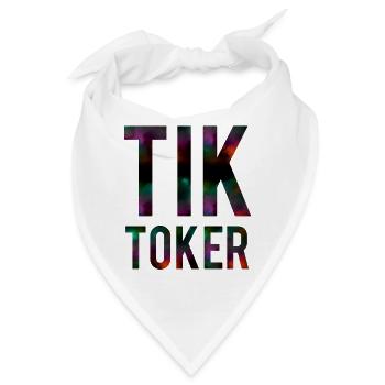 Tik Tok Tiktoker - Bandana - Weiß - Vorne