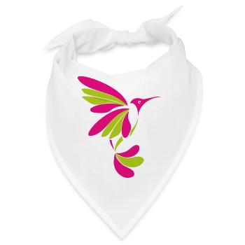 Kolibri 001 - Bandana - Weiß - Vorne