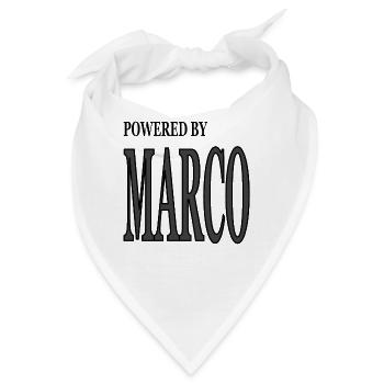 Mein Name ist Marco ich bin Marco Geschenk Vorname - Bandana - Weiß - Vorne