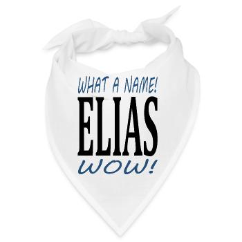 Vorname Elias ich heiße Elias ich bin Elias - Bandana - Weiß - Vorne