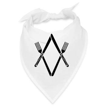 Freimaurer Besteck / Cutlery - Bandana - Weiß - Vorne