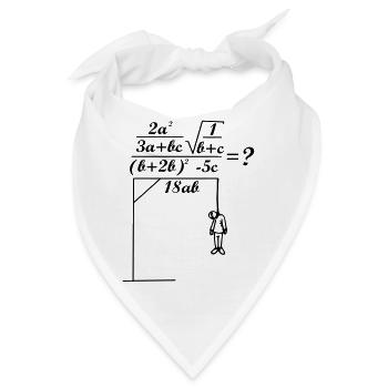 Mathe-Formel - Bandana - Weiß - Vorne