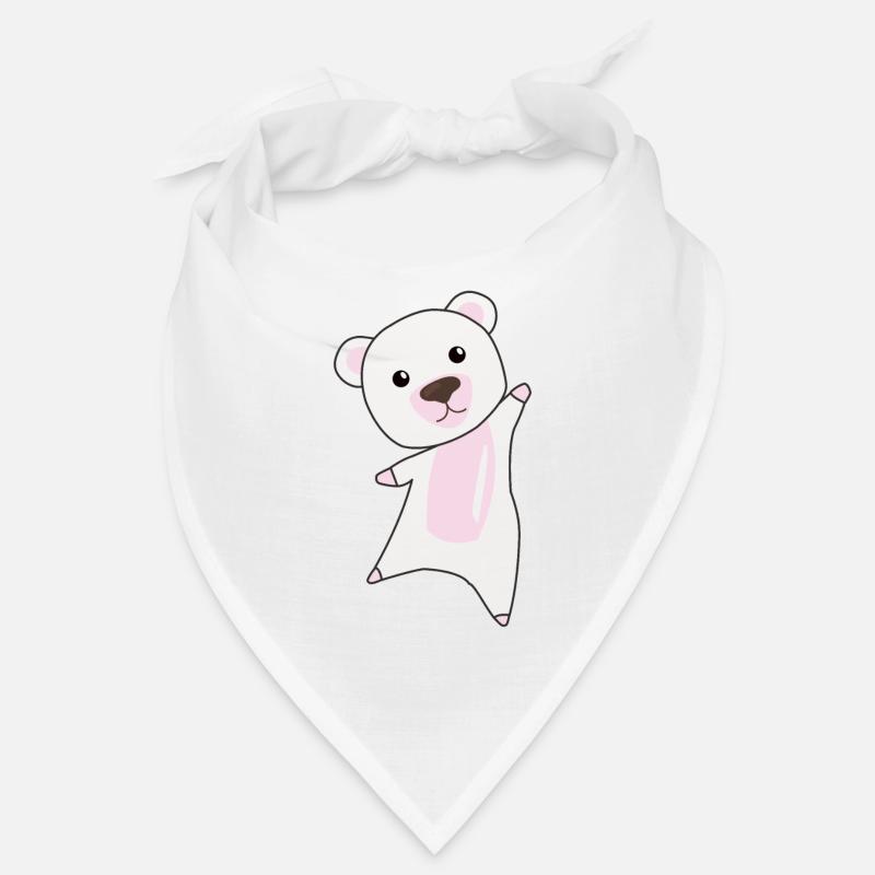 Polar bear cute teddy bear gift for kids Bandana