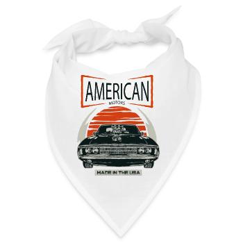 American Motors Muscle Car - Bandana - Weiß - Vorne