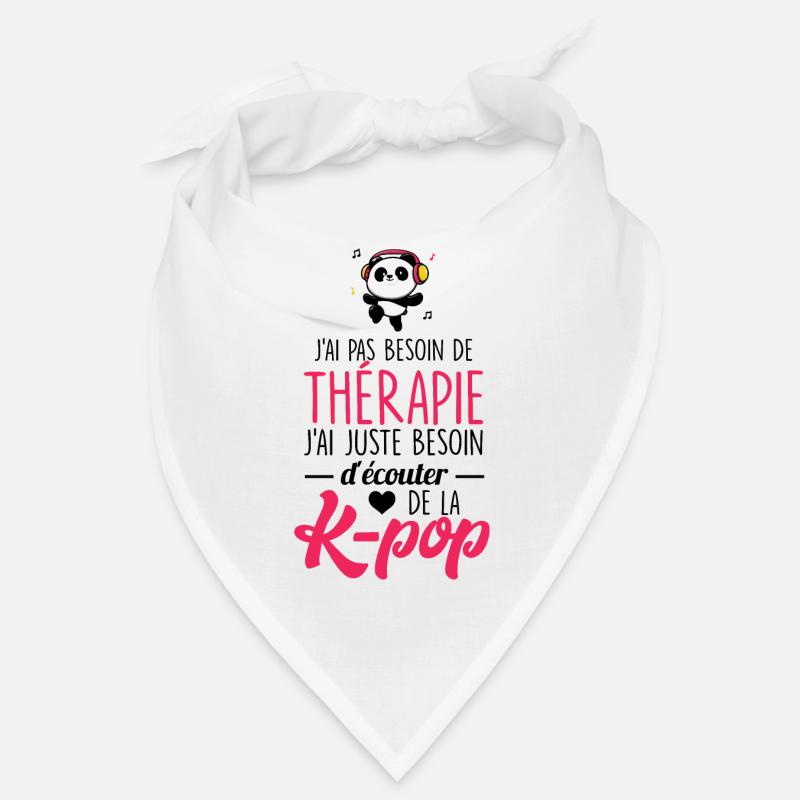 Je suis timide à la base quand on parle de k-pop Bandana