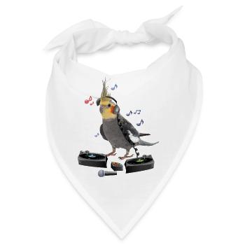 Nymphenkakadu - Bandana - Weiß - Vorne