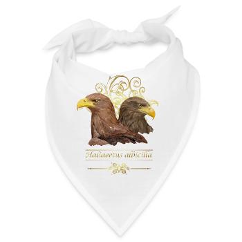 Europäischer Adler - Bandana - Weiß - Vorne