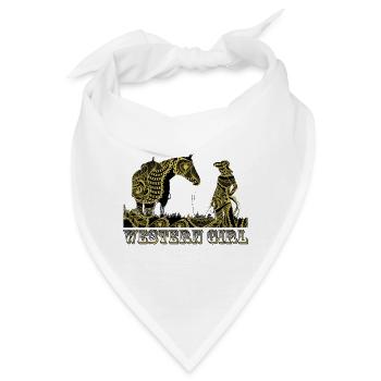 Western Girl - Bandana - Weiß - Vorne