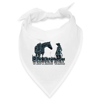Western Girl - Bandana - Weiß - Vorne