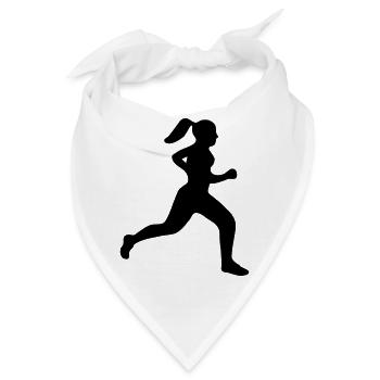 Läuferin - Bandana - Weiß - Vorne