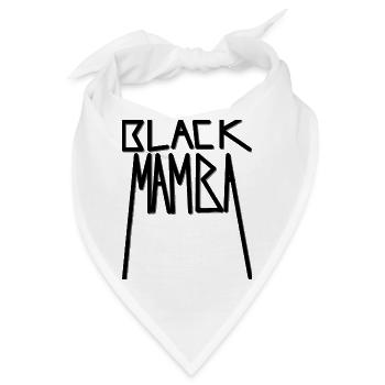 schwarze Schlange Klapperschlange schwarze Mamba - Bandana - Weiß - Vorne