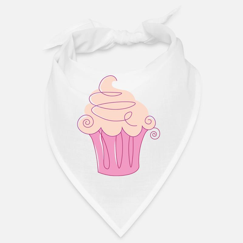 Cupcake - Bandana - Weiß