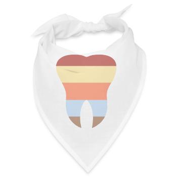 Der Zahn - Bandana - Weiß - Vorne