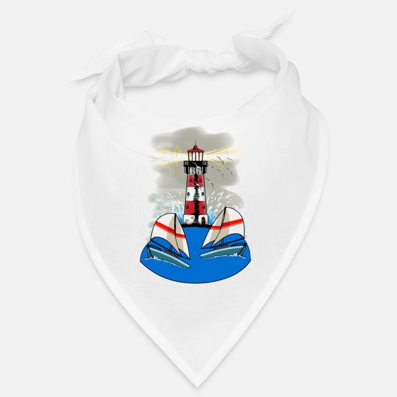 Lighthouse Nautical Sailor Maritim Ahoi Ships Bandana