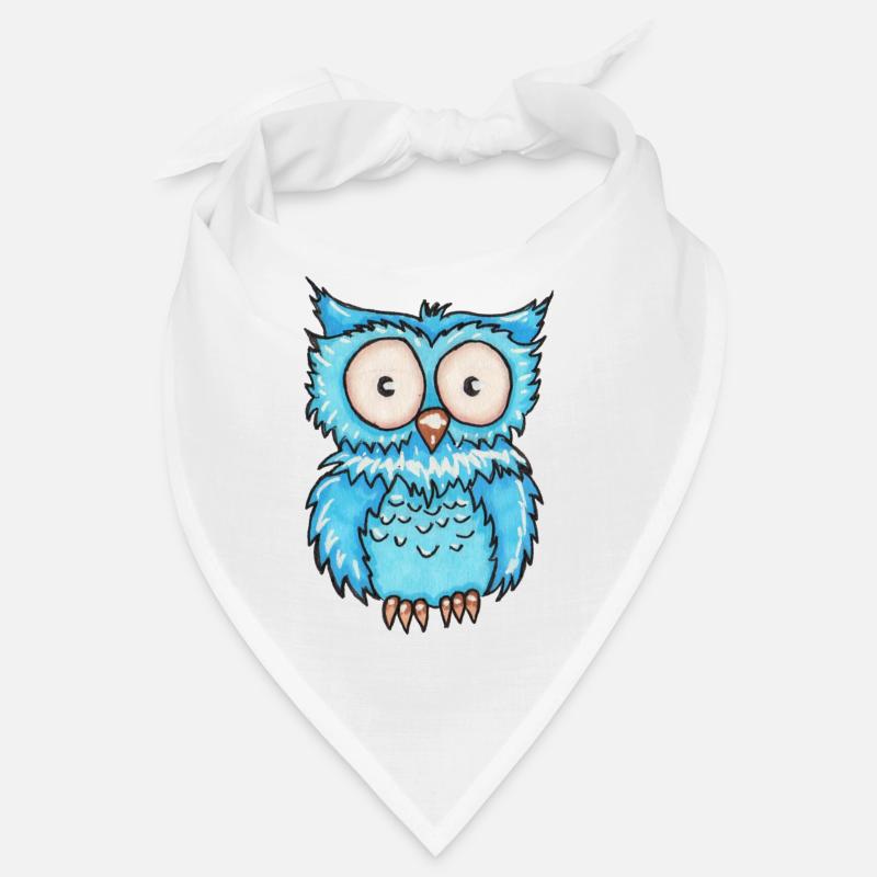 Blaue Eule Bandana