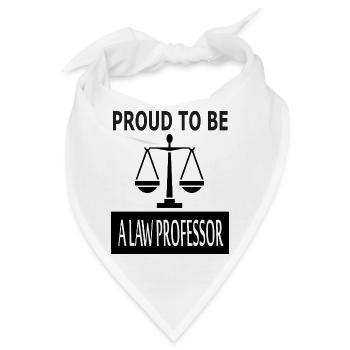 stolzer Jura-Professor ich bin Professor Geschenk - Bandana - Weiß - Vorne