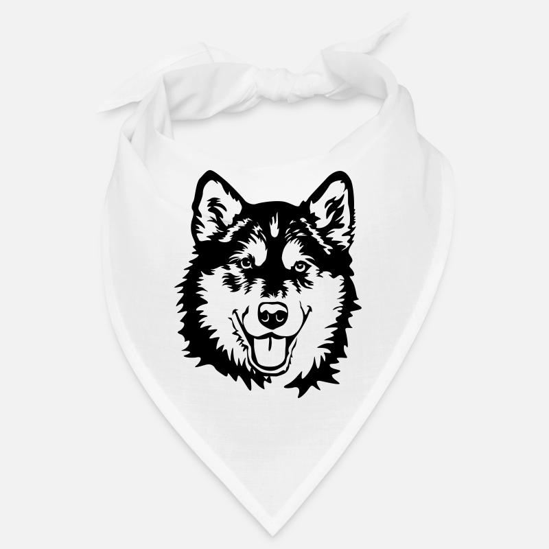 Alaskan Malamute tête Bandana