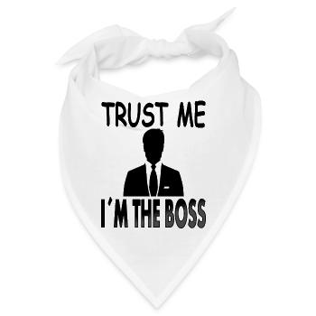 Glaube mir ich bin der Boss Anzug Krawatte Chic - Bandana - Weiß - Vorne