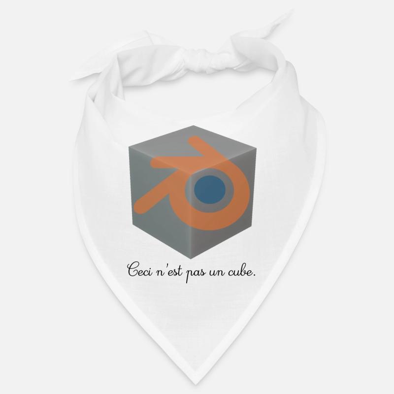 Ceci n’est pas un cube ! - Bandana - blanc