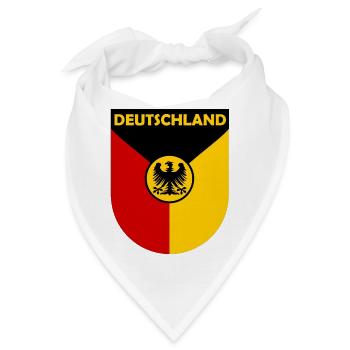 Der deutsche Bundesadler - Bandana - Weiß - Vorne
