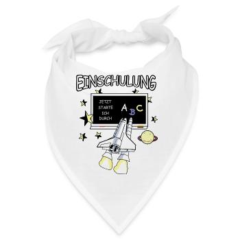 Einschulung - Bandana - Weiß - Vorne