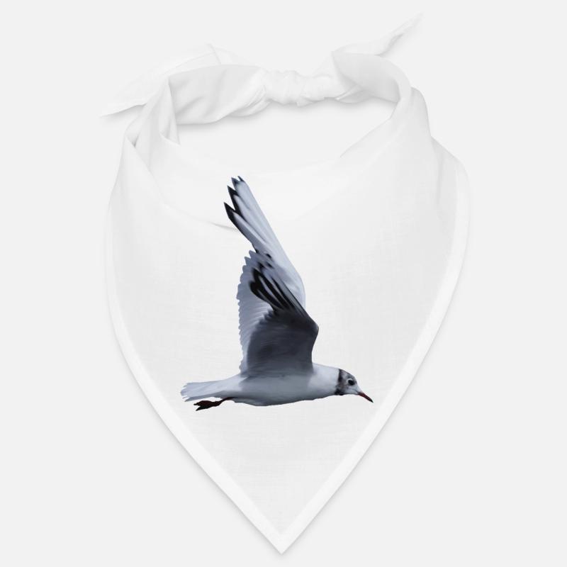 Eine fliegende Möwe - Bandana - Weiß