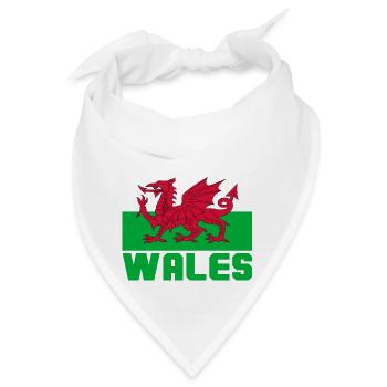 Wales - Bandana - Weiß - Vorne