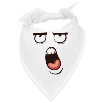 Face Cartoon LOL - Bandana - Weiß - Vorne