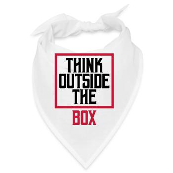Logo Think outside - Bandana - Weiß - Vorne
