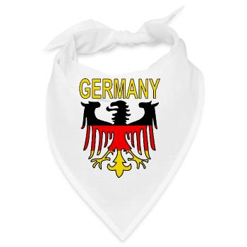 Deutschland Deutsche Flagge Deutscher Geschenkidee - Bandana - Weiß - Vorne