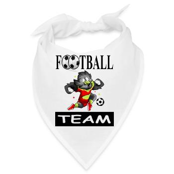 Fußball spielen Fußballspieler Fußballverein gift - Bandana - Weiß - Vorne