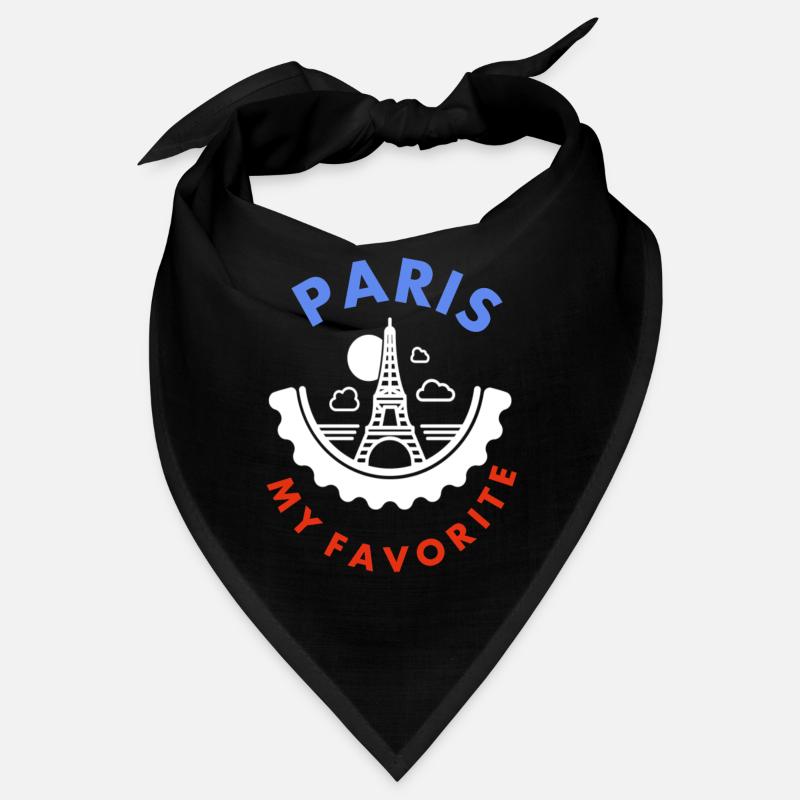 The city of Paris Eiffel Tower Paris gift idea Bandana