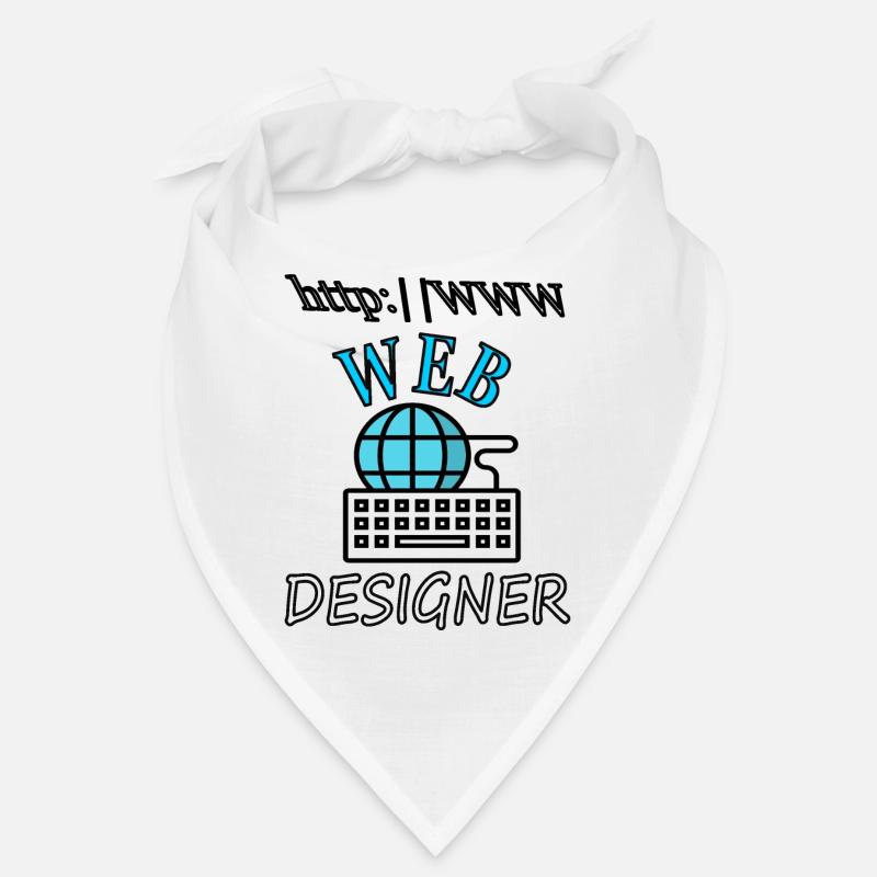 I am Web Designer Website Internet Gift Idea Bandana