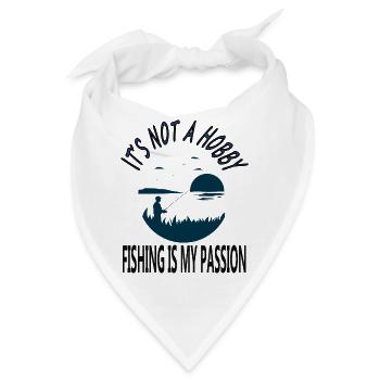 Fischerei Fischer fischen Fischfang Geschenkidee - Bandana - Weiß - Vorne