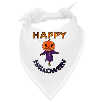 Happy Halloween feiern grimmig Kürbis Geschenkidee - Bandana - Weiß - Vorne
