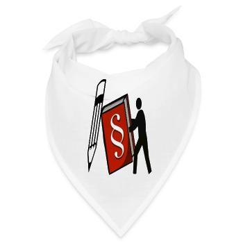 Jura studieren Jura-Student Jura-Studentin gift - Bandana - Weiß - Vorne