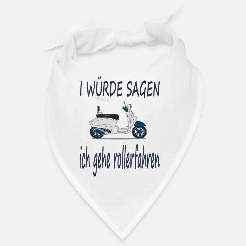 Rollerfahren Rollerfahrer Spruch Roller Geschenk Bandana