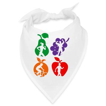 Gesunde Frucht gesunde Sportdiät - Bandana - Weiß - Vorne