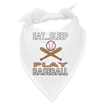 Baseballspielen Baseballspieler Baseball Geschenk - Bandana - Weiß - Vorne