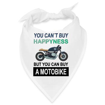Motorradfahren Motorradfahrer Stunt Geschenkidee - Bandana - Weiß - Vorne